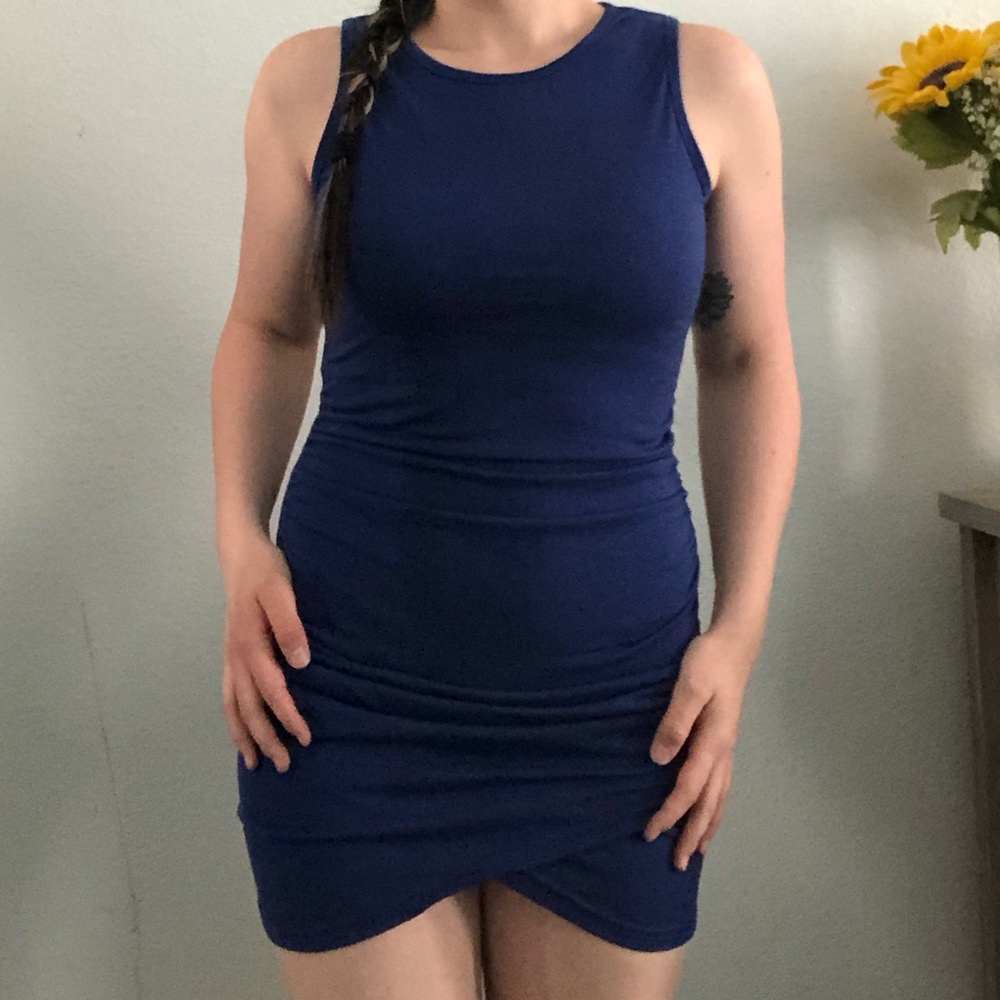 Royal Blue cinched summer dress